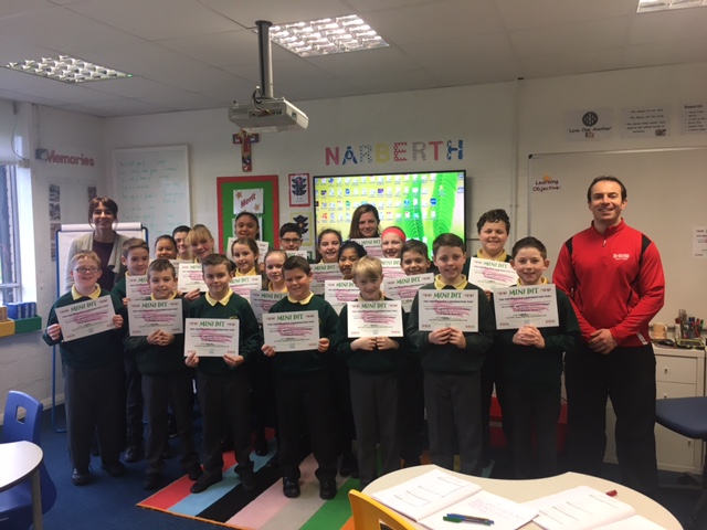 Simon Jones at St. Helens RC Junior School. DIT training